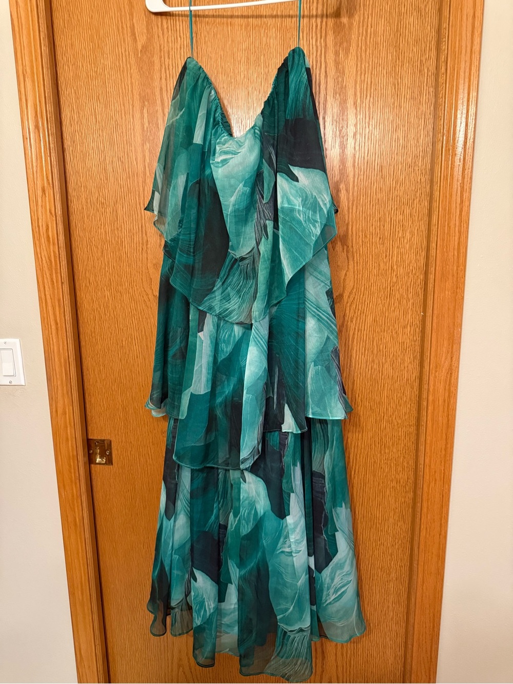 Petal & Pup Teal and Aqua Floral Maxi Dress
